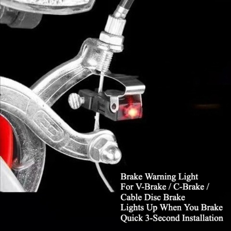 Bike Tail Light - LED Bicycle Brake Tail Light, V-Brake