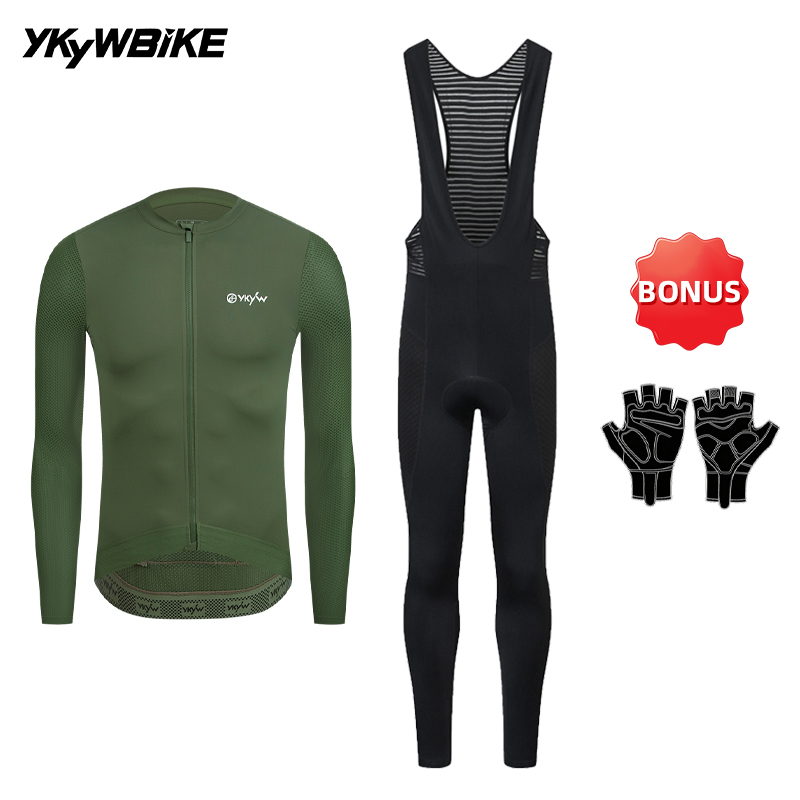 Cycling Gear Jersey - YKYWBIKE Men Cycling Jersey Sets Spring
