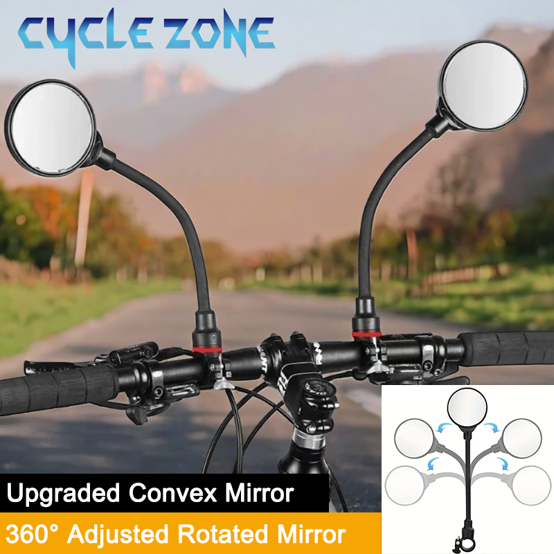 Cycle Zone - Bicycle Mirror Bike Handlebar Rearview Mirror