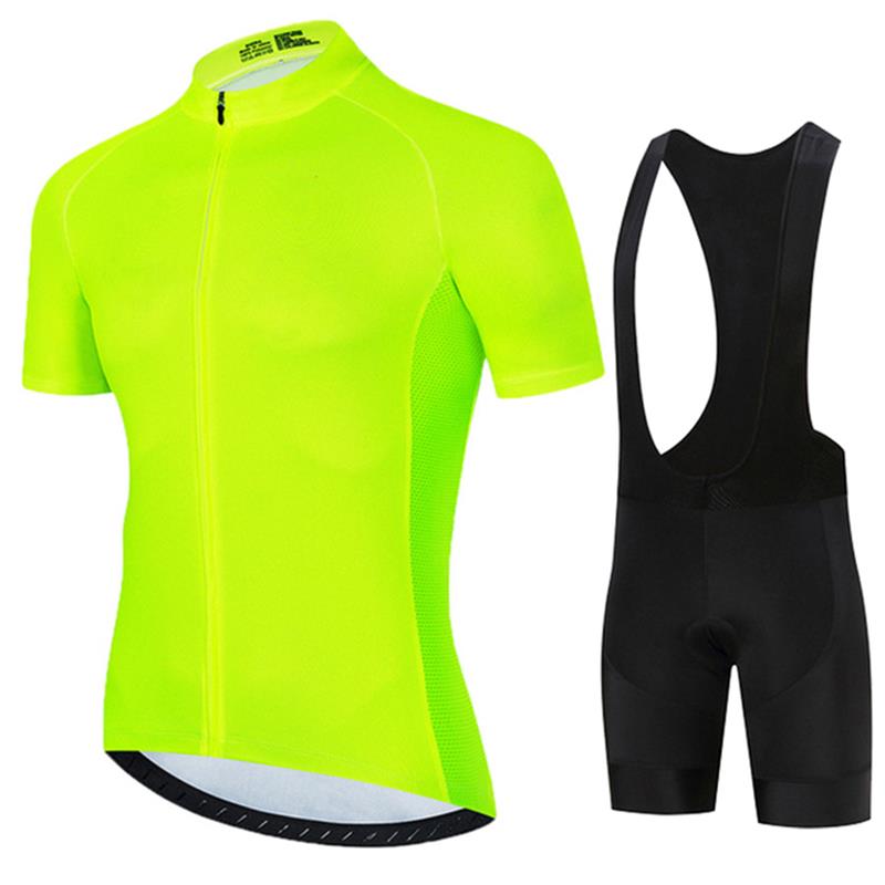 Fluorescent Green 2024 Solid c - Cycling Gear Jersey review and price