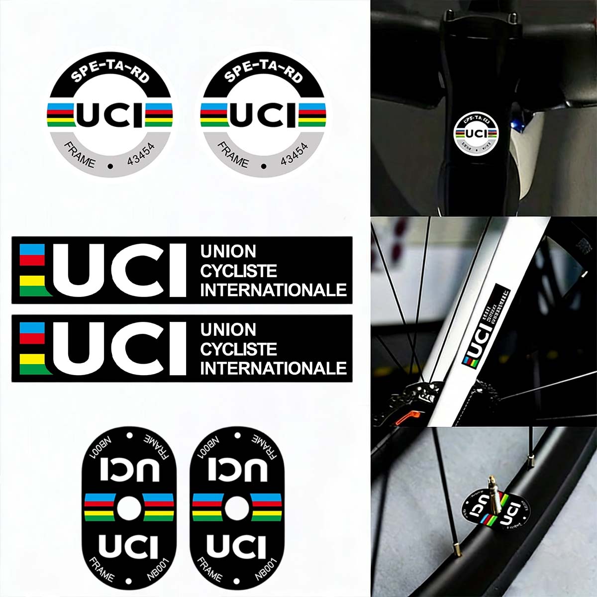 UCI Cycling Frame Stickers Dur - Cycling Gear Sale review and price