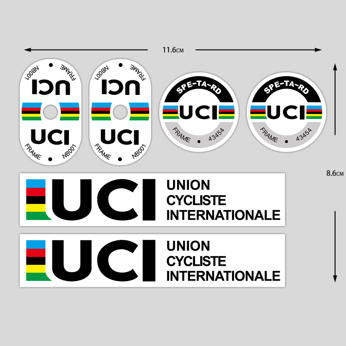 UCI Cycling Frame Stickers Dur - Cycling Gear Sale review and price