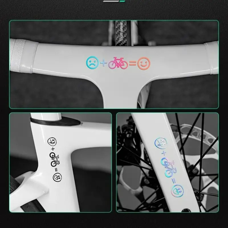 4pcs Happy Face Bike Sticker S - Cycling Gear Sale review and price