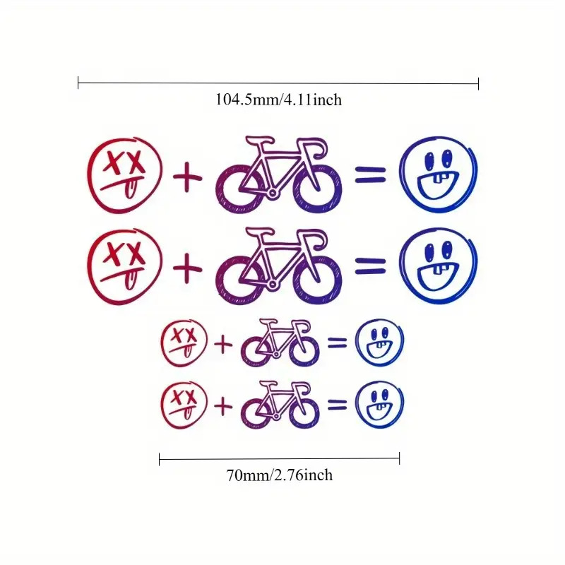 4pcs Happy Face Bike Sticker S - Cycling Gear Sale review and price