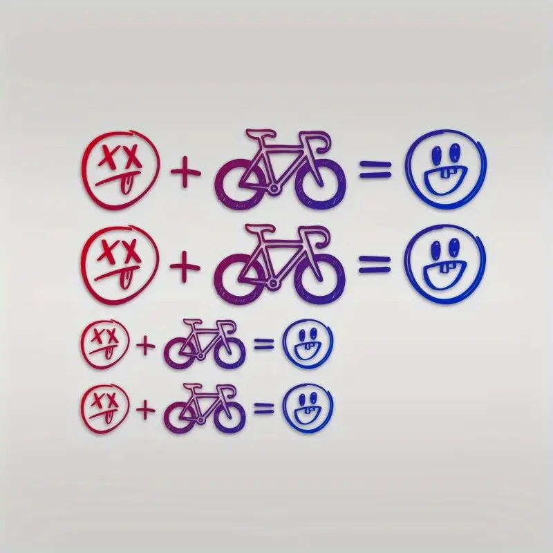 4pcs Happy Face Bike Sticker S - Cycling Gear Sale review and price